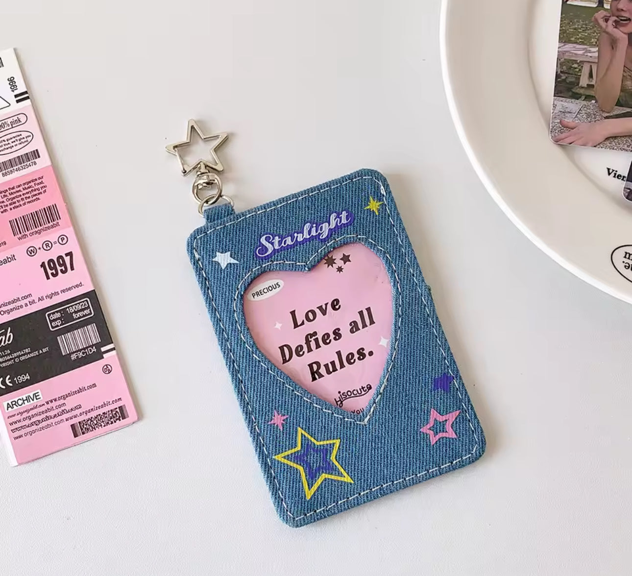 Denim Heart PC Holder