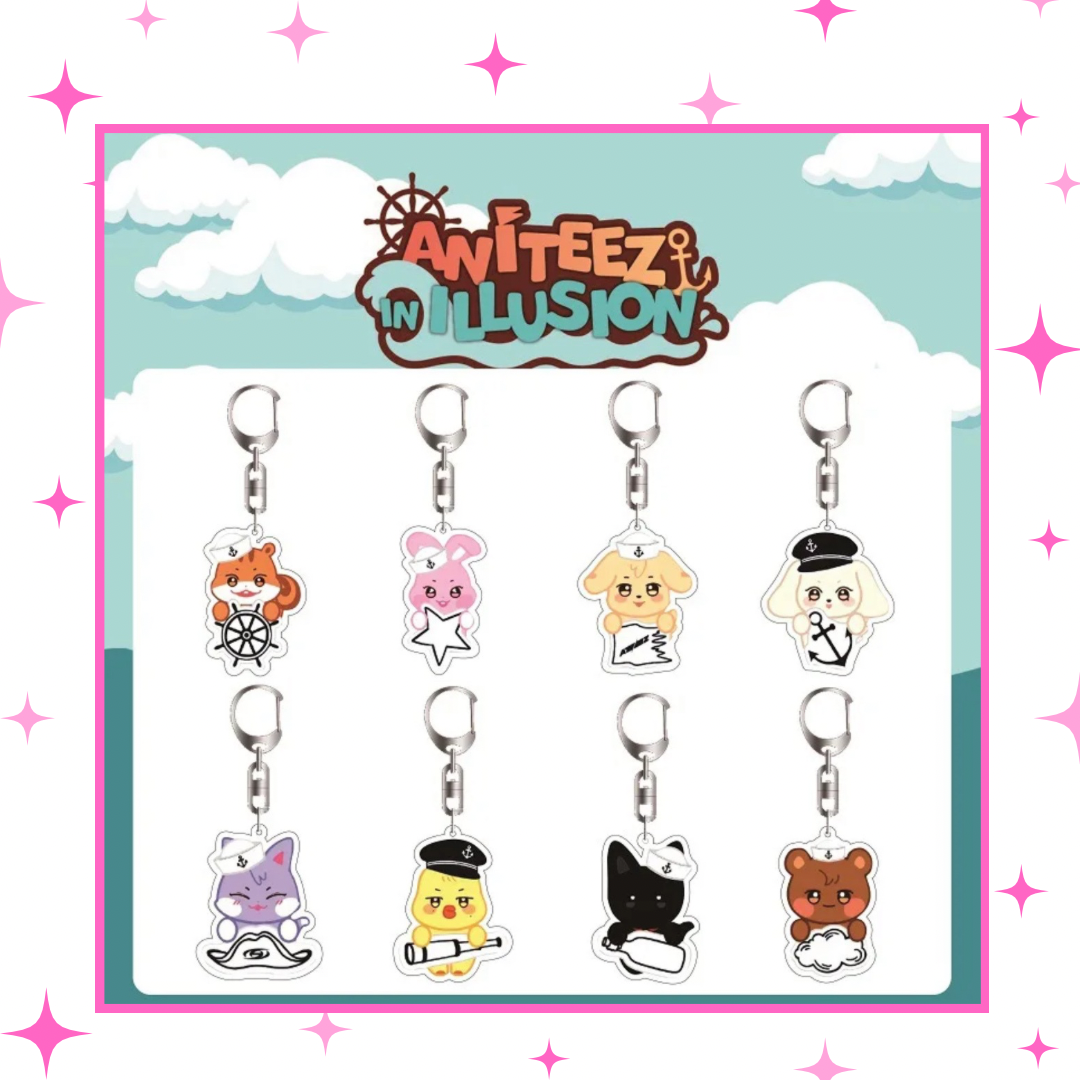 ATEEZ - Aniteez in Illusion Keychain