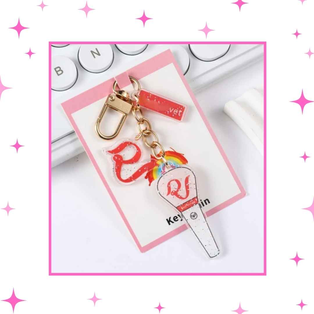 Glitter Lighsticks Keychains