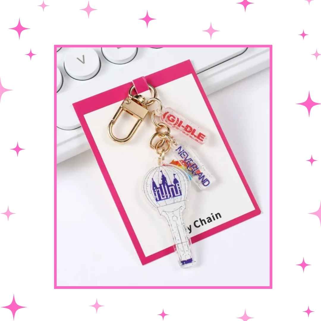 Glitter Lighsticks Keychains