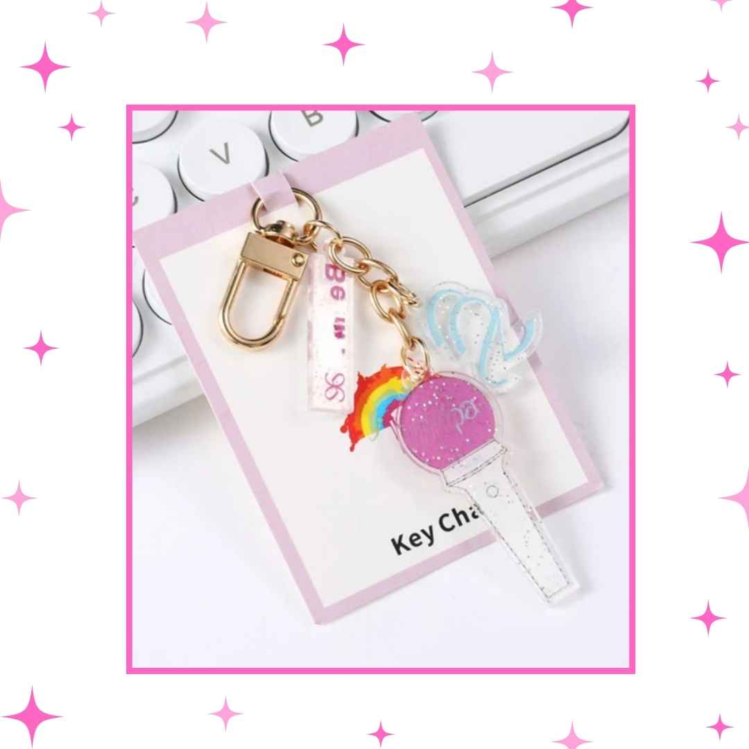 Glitter Lighsticks Keychains
