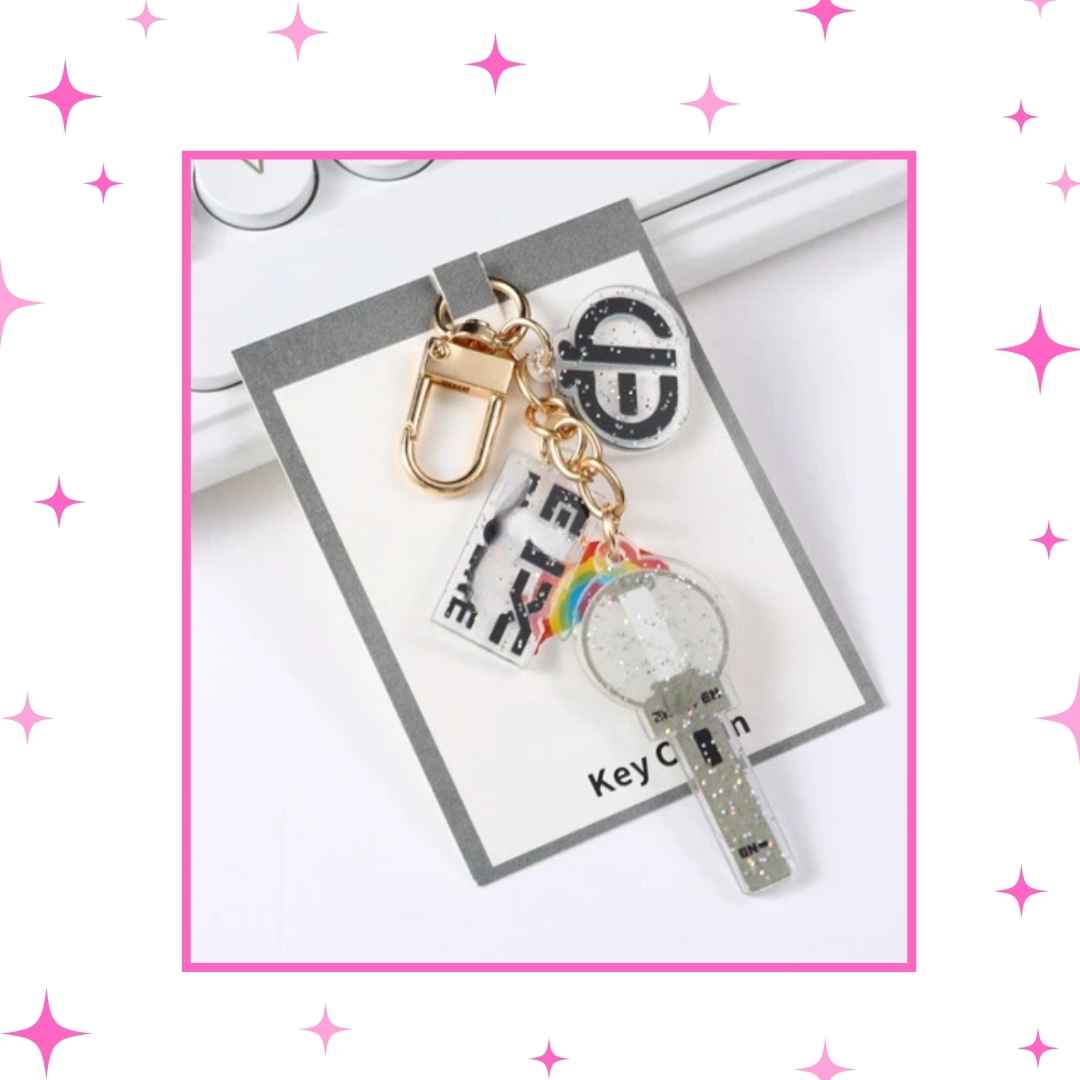 Glitter Lighsticks Keychains