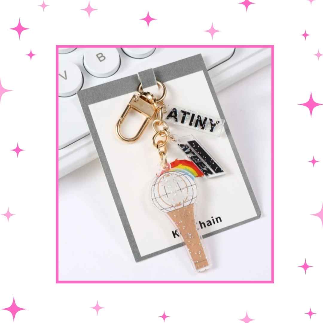 Glitter Lighsticks Keychains