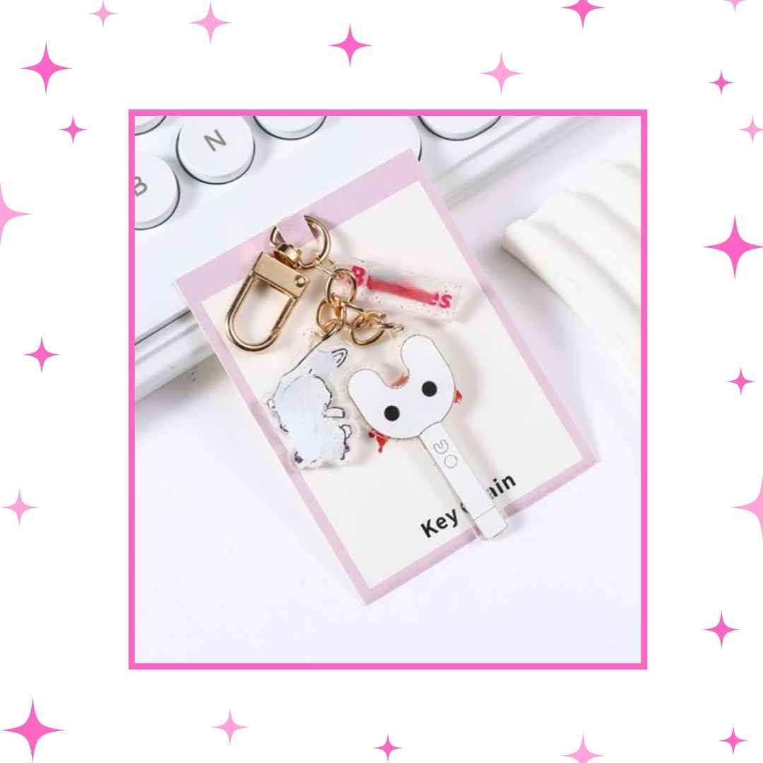 Glitter Lighsticks Keychains