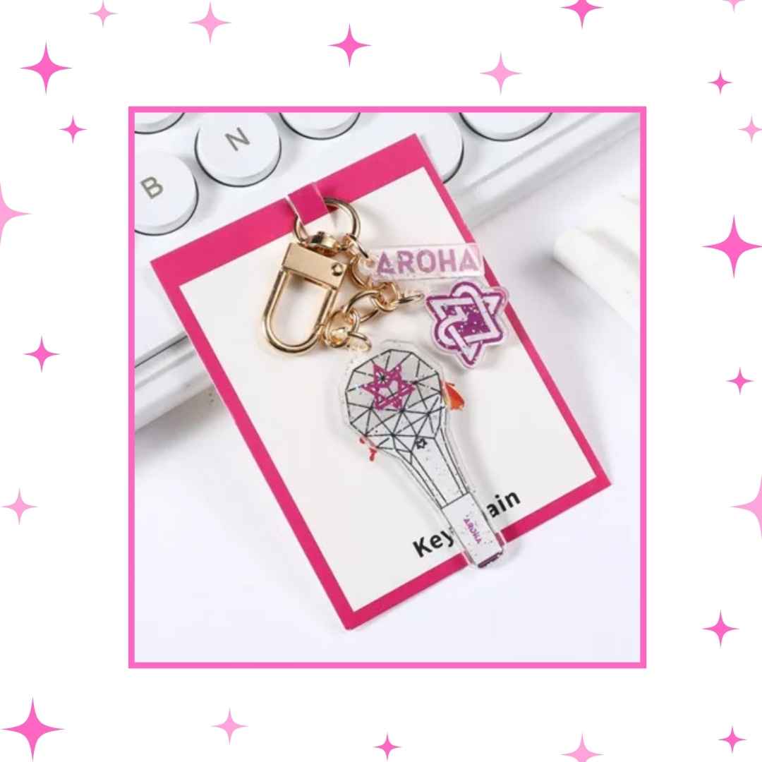 Glitter Lighsticks Keychains