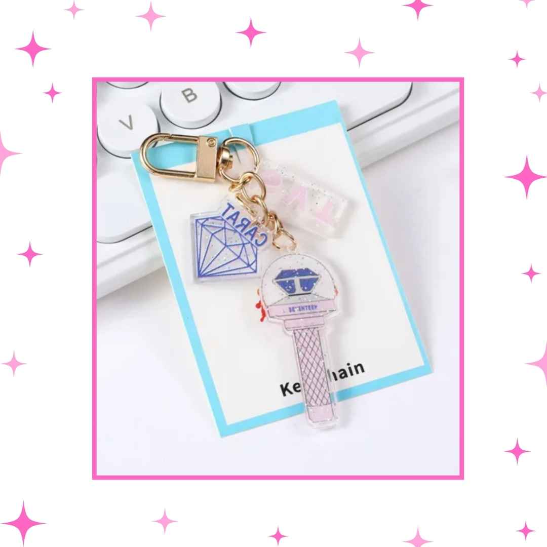Glitter Lighsticks Keychains