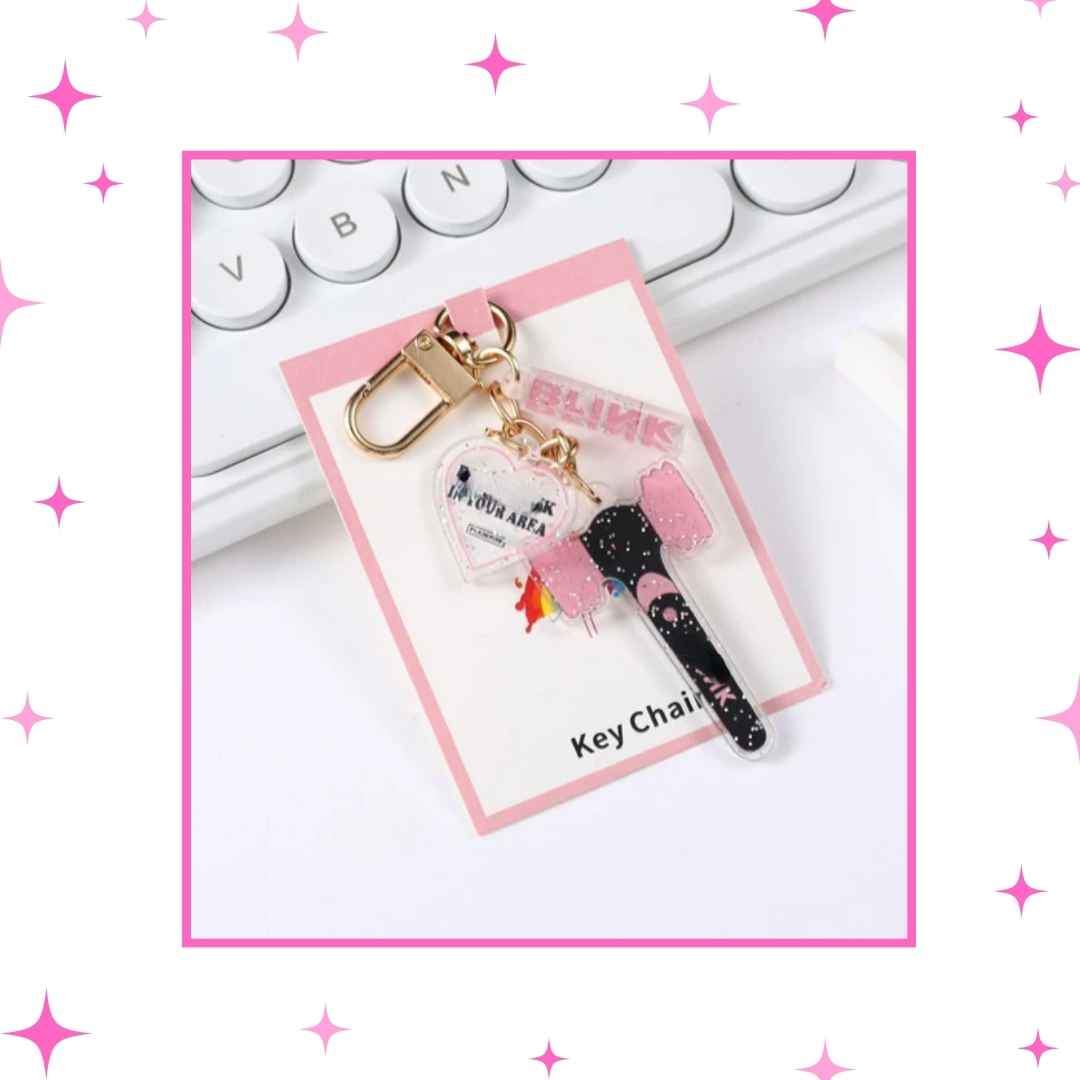 Glitter Lighsticks Keychains