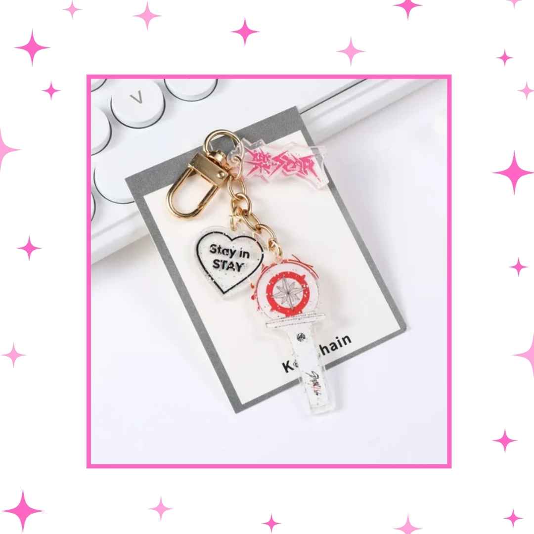 Glitter Lighsticks Keychains