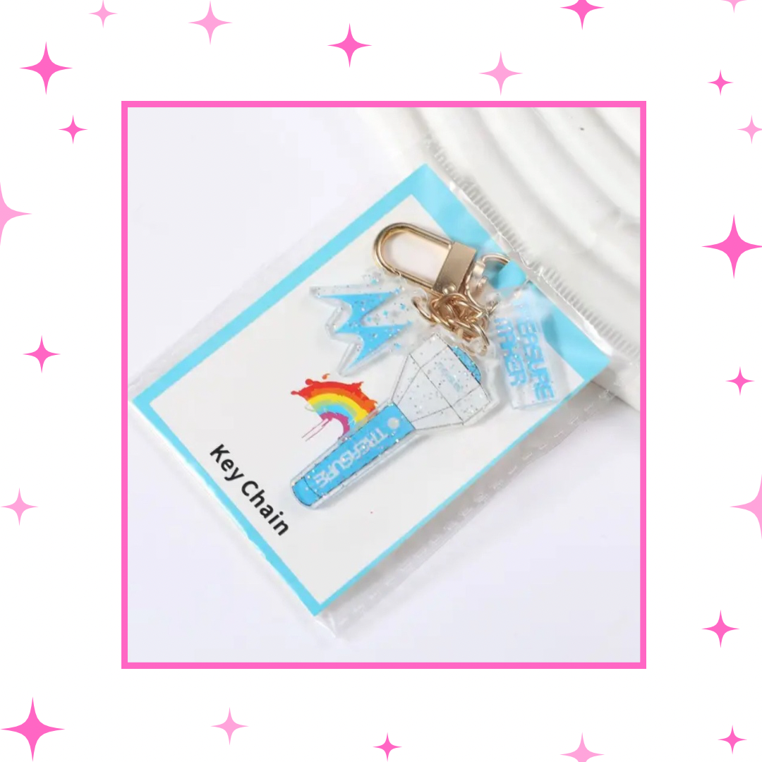 Glitter Lighsticks Keychains