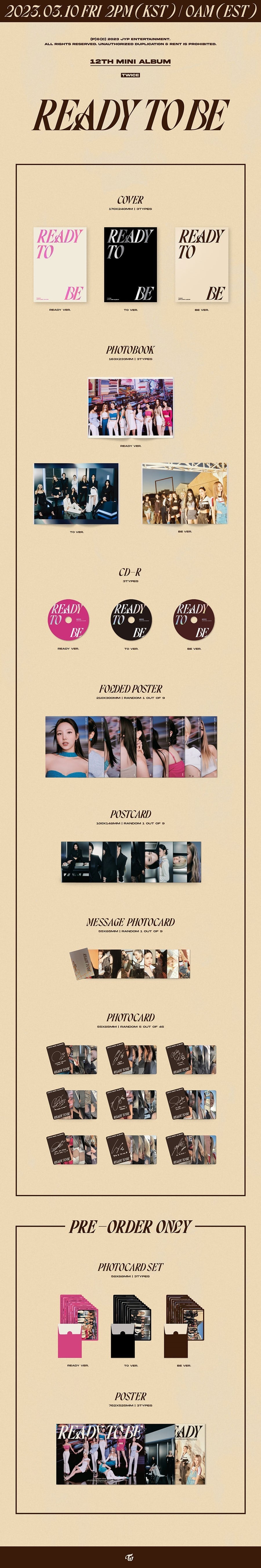TWICE – 12th Mini album [READY TO BE]